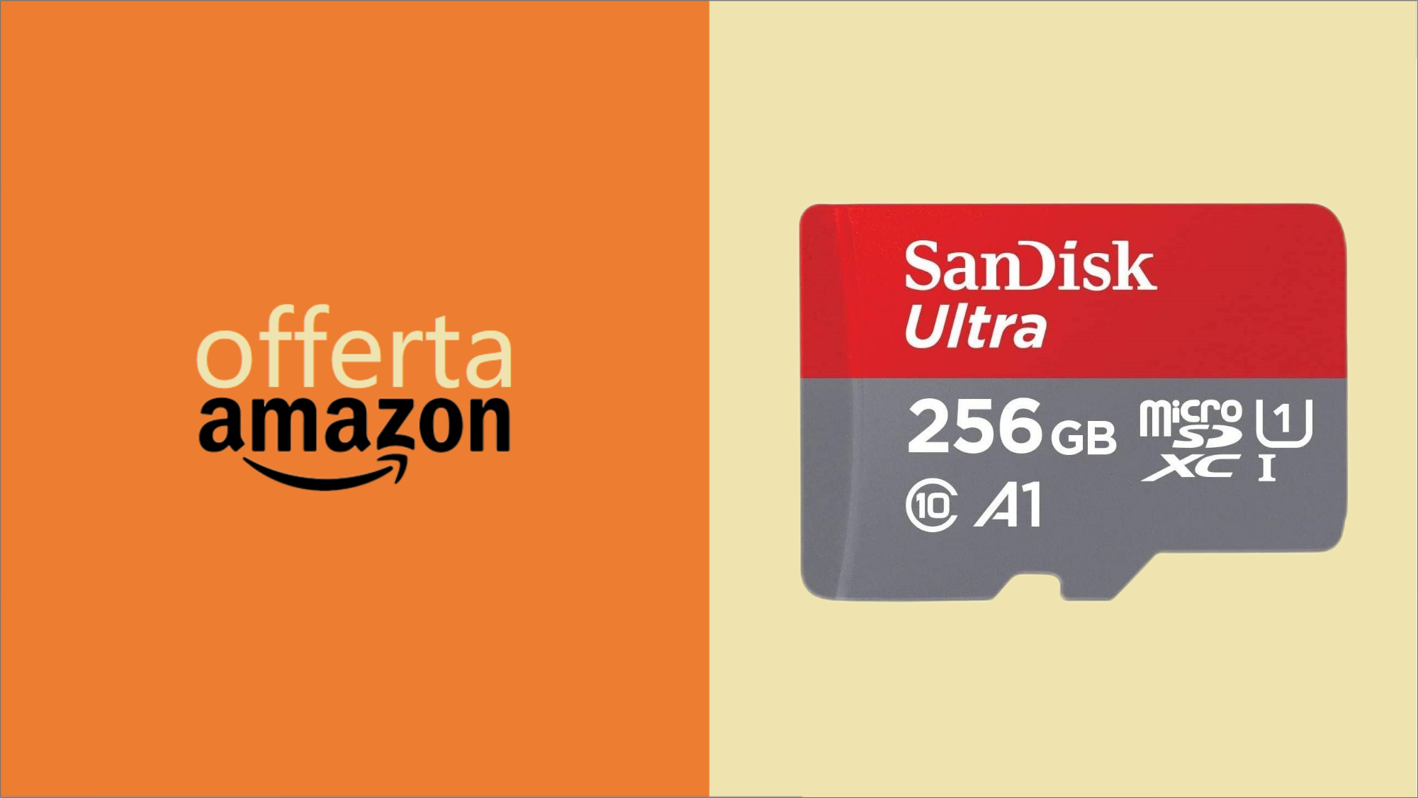 MicroSD SanDisk Ultra da 256GB: MEGA OFFERTA su Amazon (-46%)