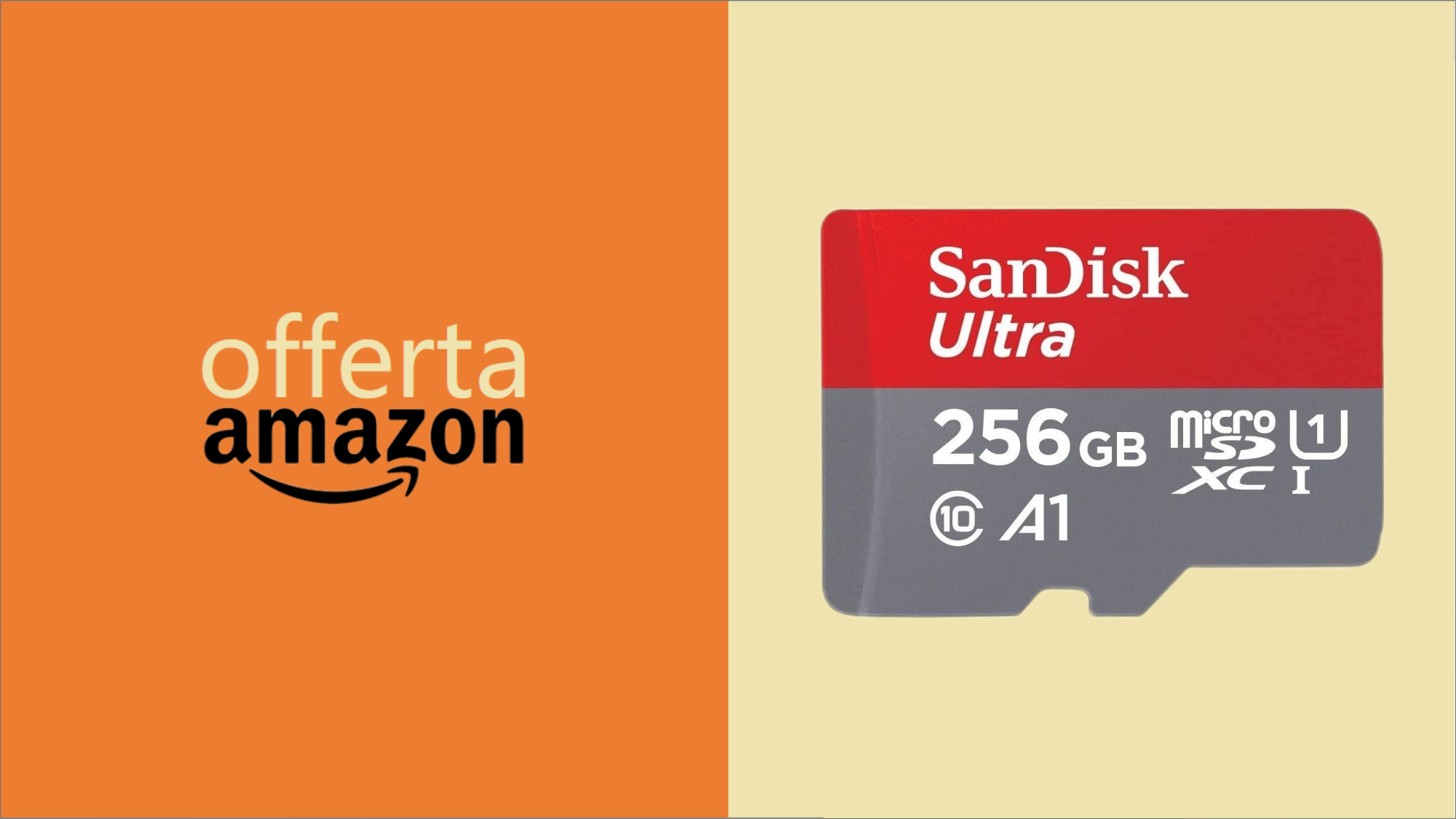 MicroSD SanDisk Ultra da 256GB: MEGA OFFERTA su Amazon (-46%) MicroSD SanDisk Ultra da 256GB: MEGA OFFERTA su Amazon (-46%)