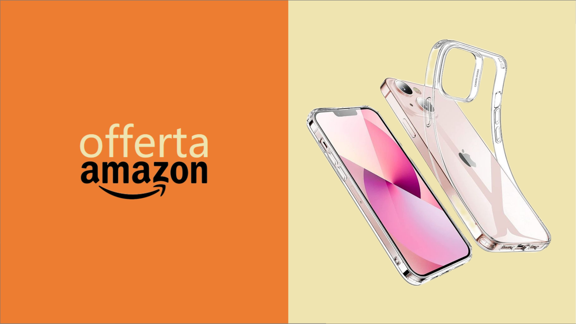 Cover trasparente per iPhone 13: tua con poco più di 7 EURO! Cover trasparente per iPhone 13: tua con poco più di 7 EURO!
