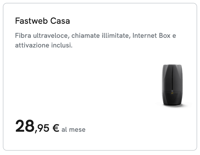 Fastweb Casa Fibra