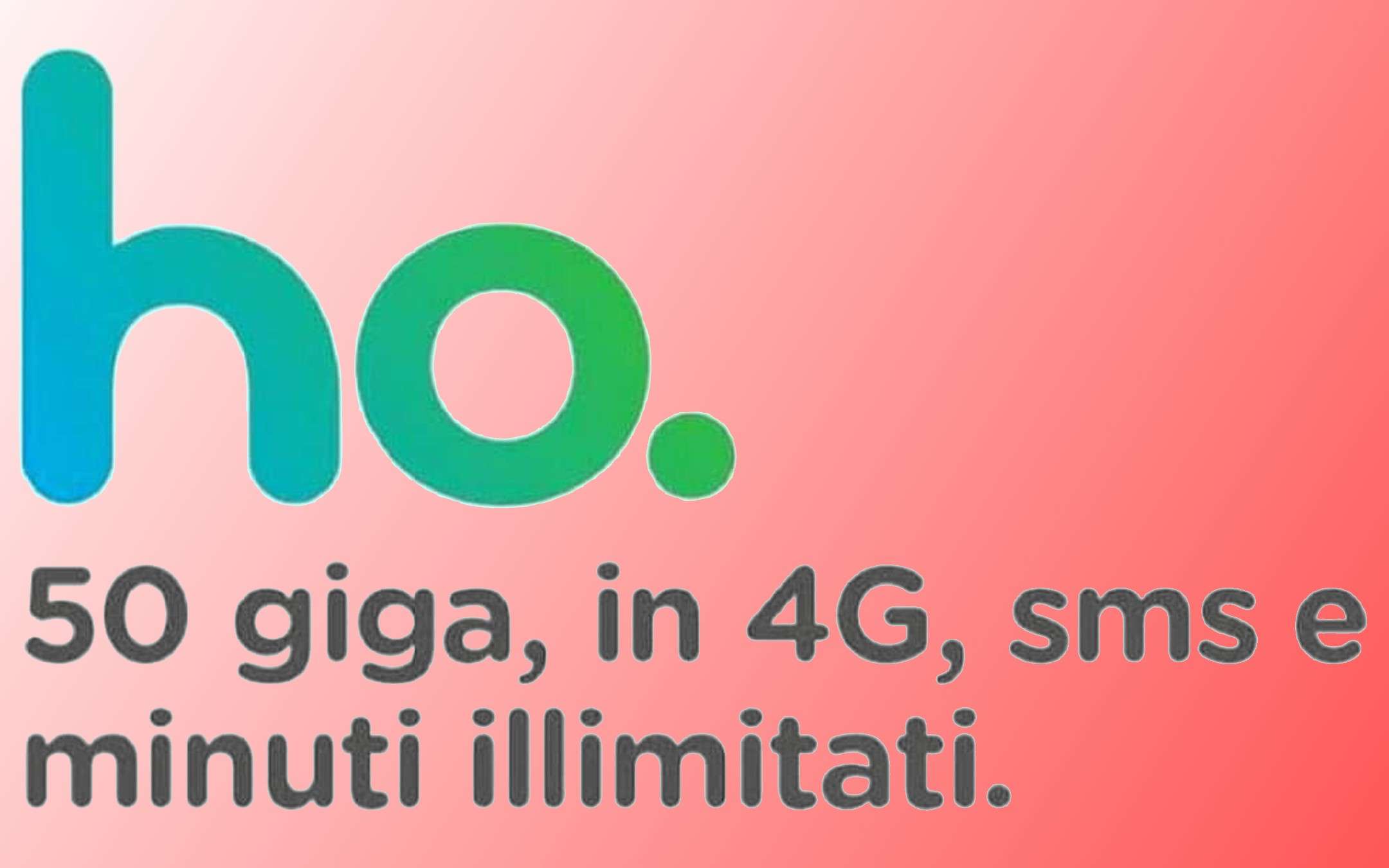 HoMobile: 50 Giga, minuti e SMS illimitati a 5,99€