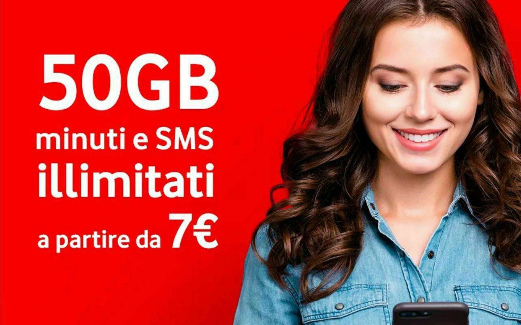 Promo Passa a Vodafone: 50GB a 7€ al mese, pare