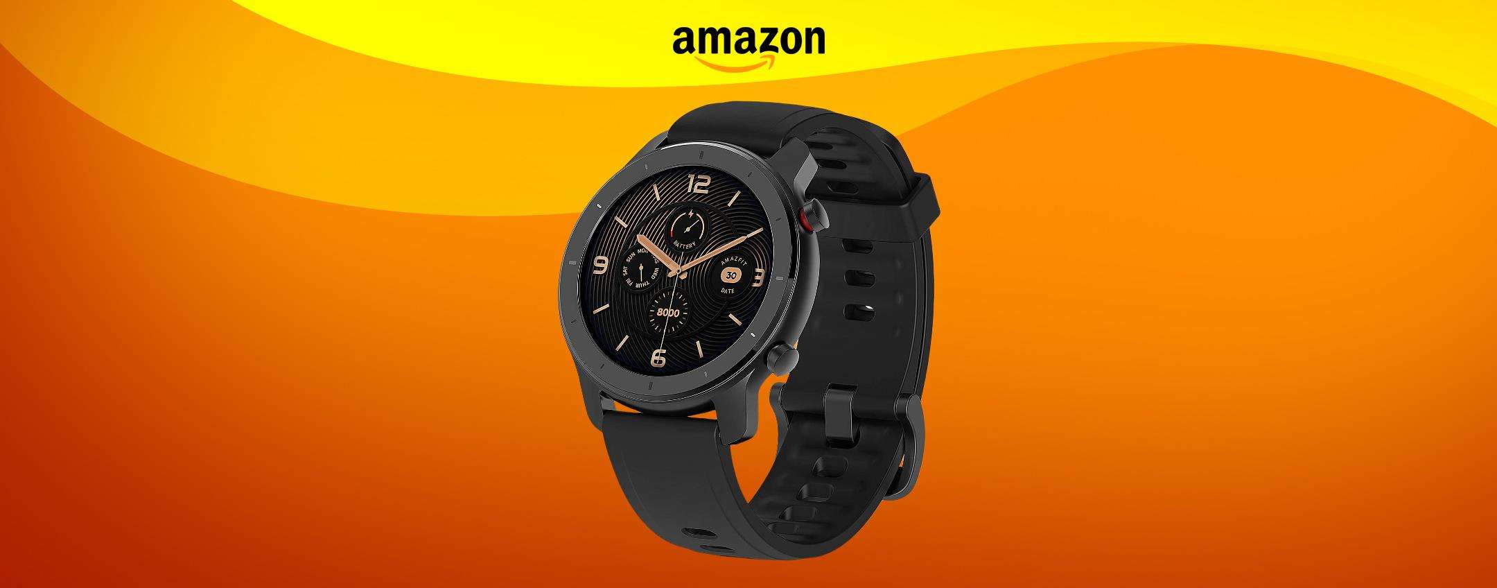 Amazfit GTR con GPS: lo smartwatch top di gamma CROLLA a 56€