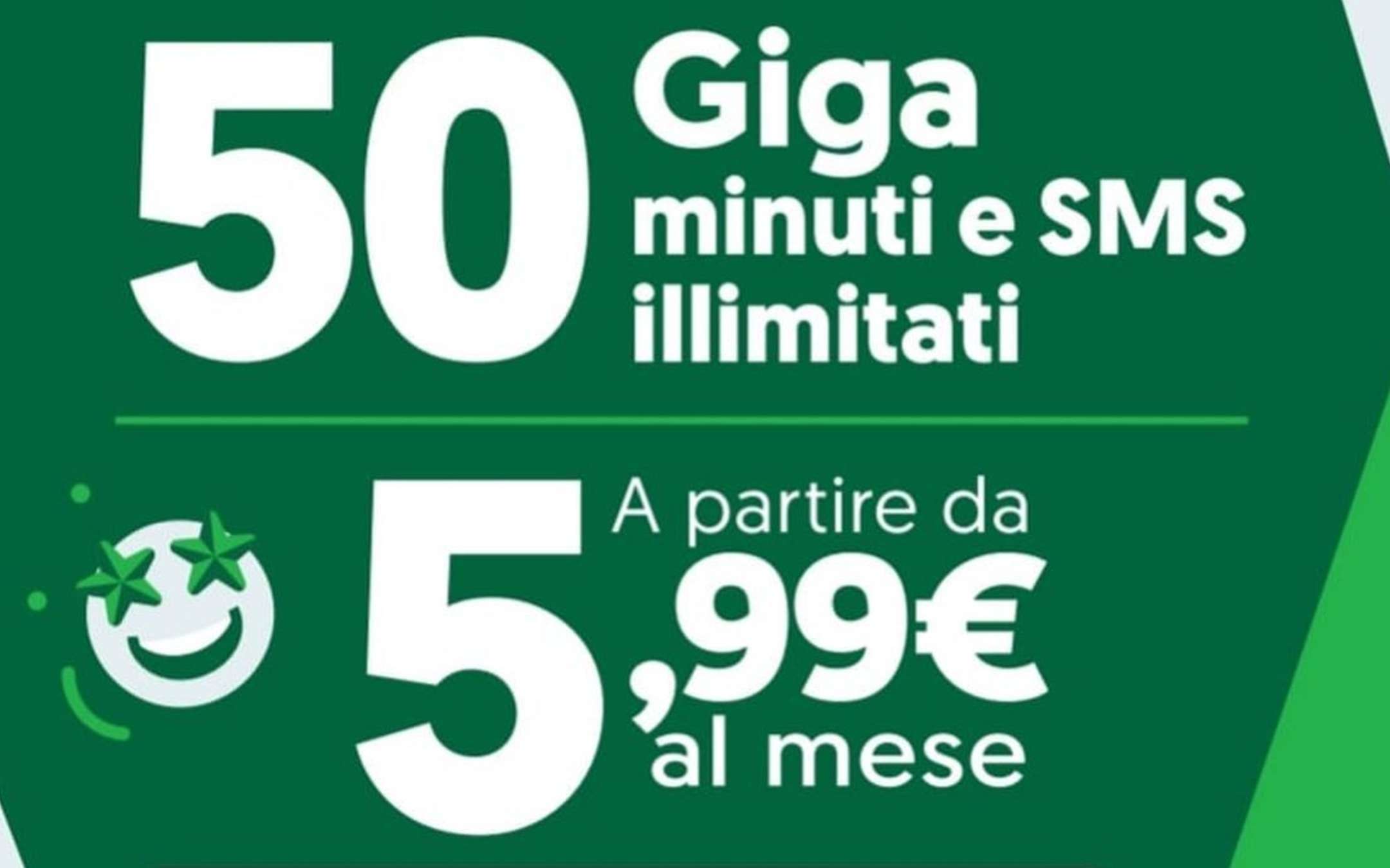 Very Nuovi Numeri: PROMO con 50GB a 5,99€ al mese