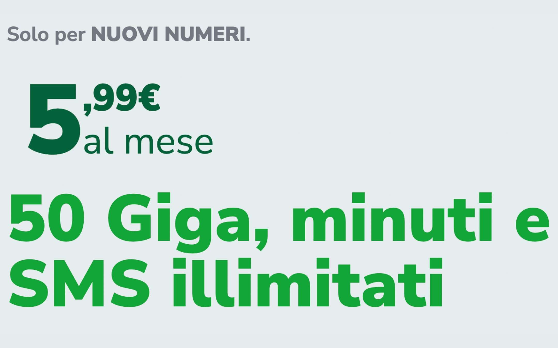 VeryMobile: 50GB, minuti e SMS a 5,99€ SOLO ONLINE