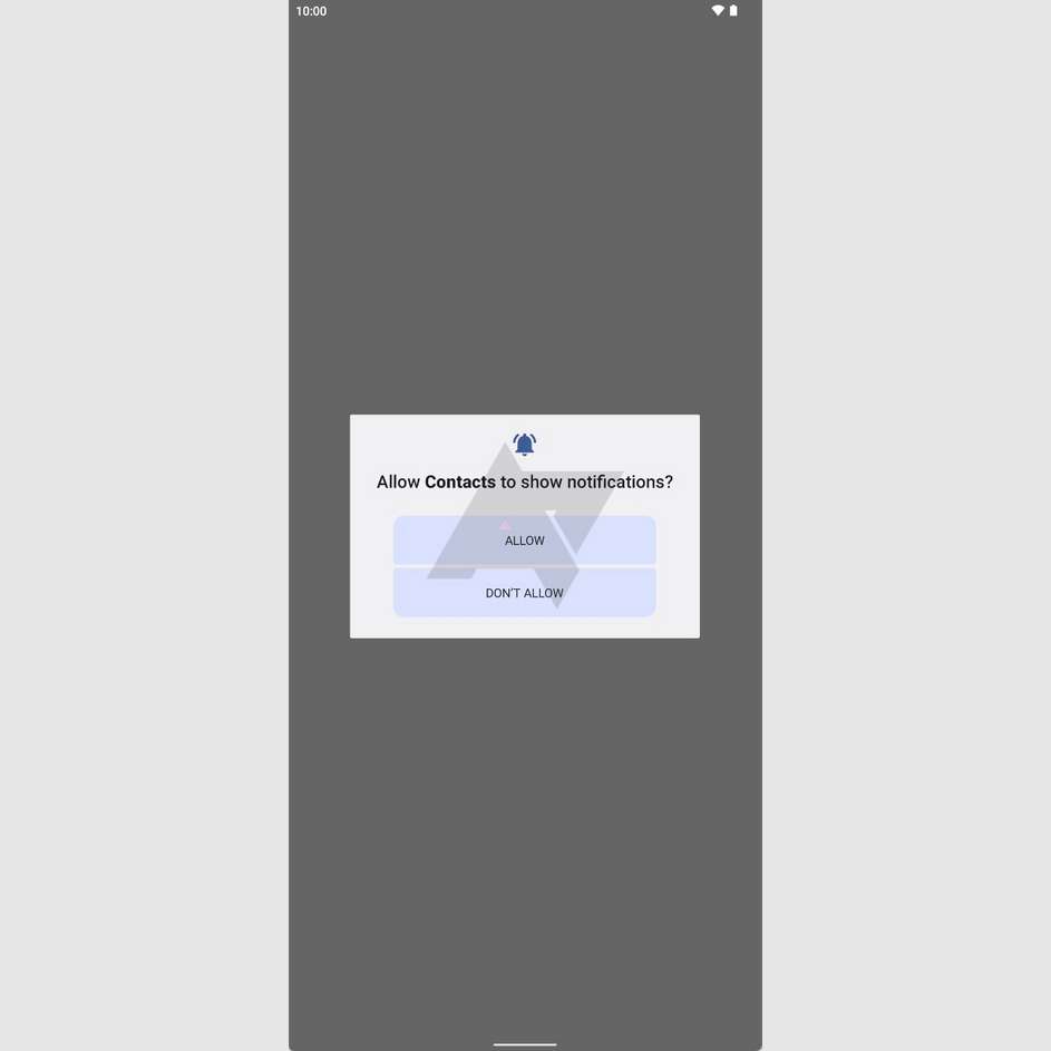 android 13 permesso gestione notifiche leak