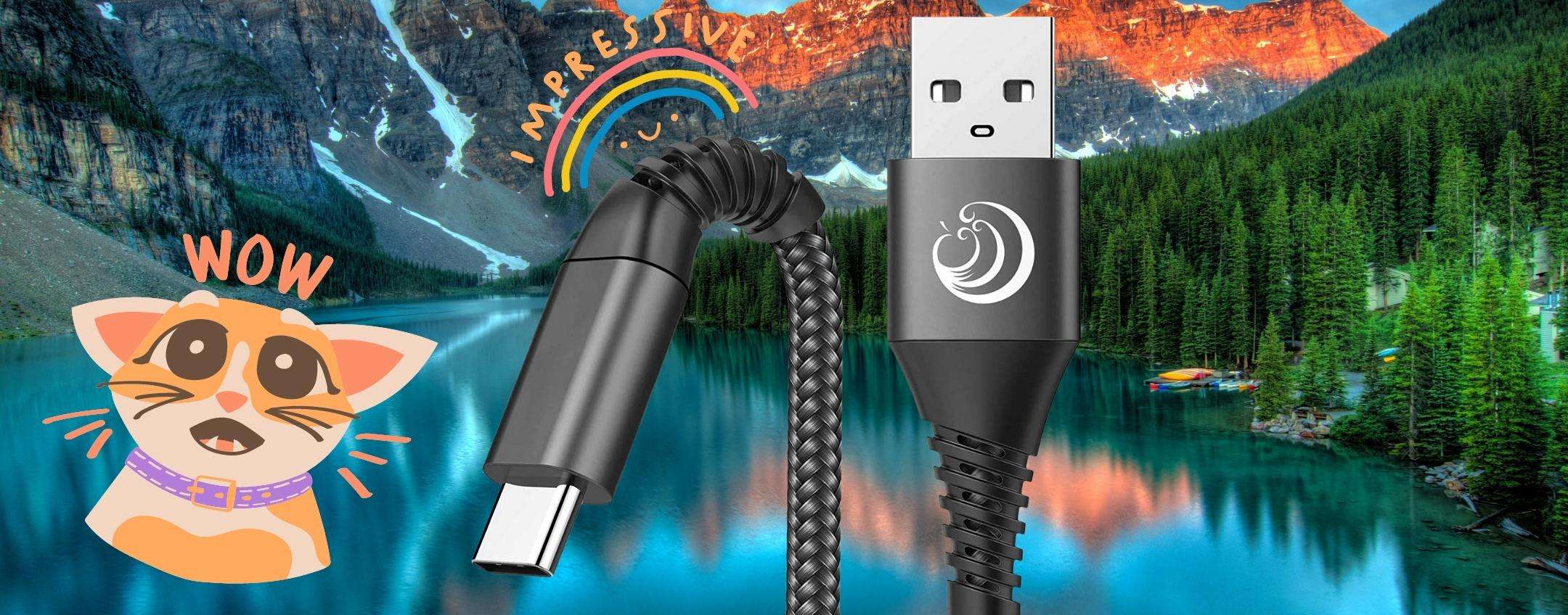 Cavi USB C da 2 metri INDISTRUTTIBILI li acquisti ora, li hai sempre Cavi USB C da 2 metri INDISTRUTTIBILI li acquisti ora, li hai sempre