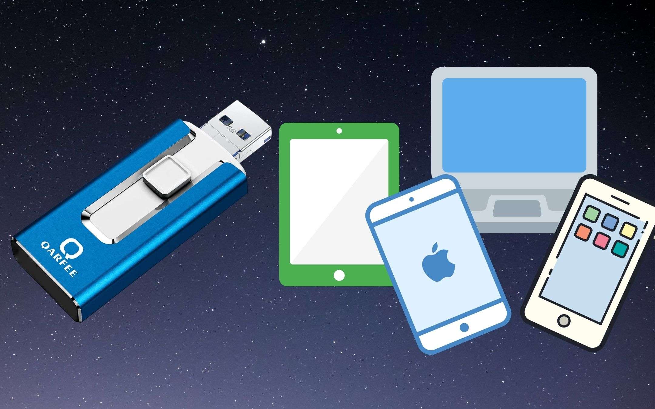 Chiavetta USB 128GB 4 in 1 a 19€: smartphone, iPhone, tablet e PC Chiavetta USB 128GB 4 in 1 a 19€: smartphone, iPhone, tablet e PC