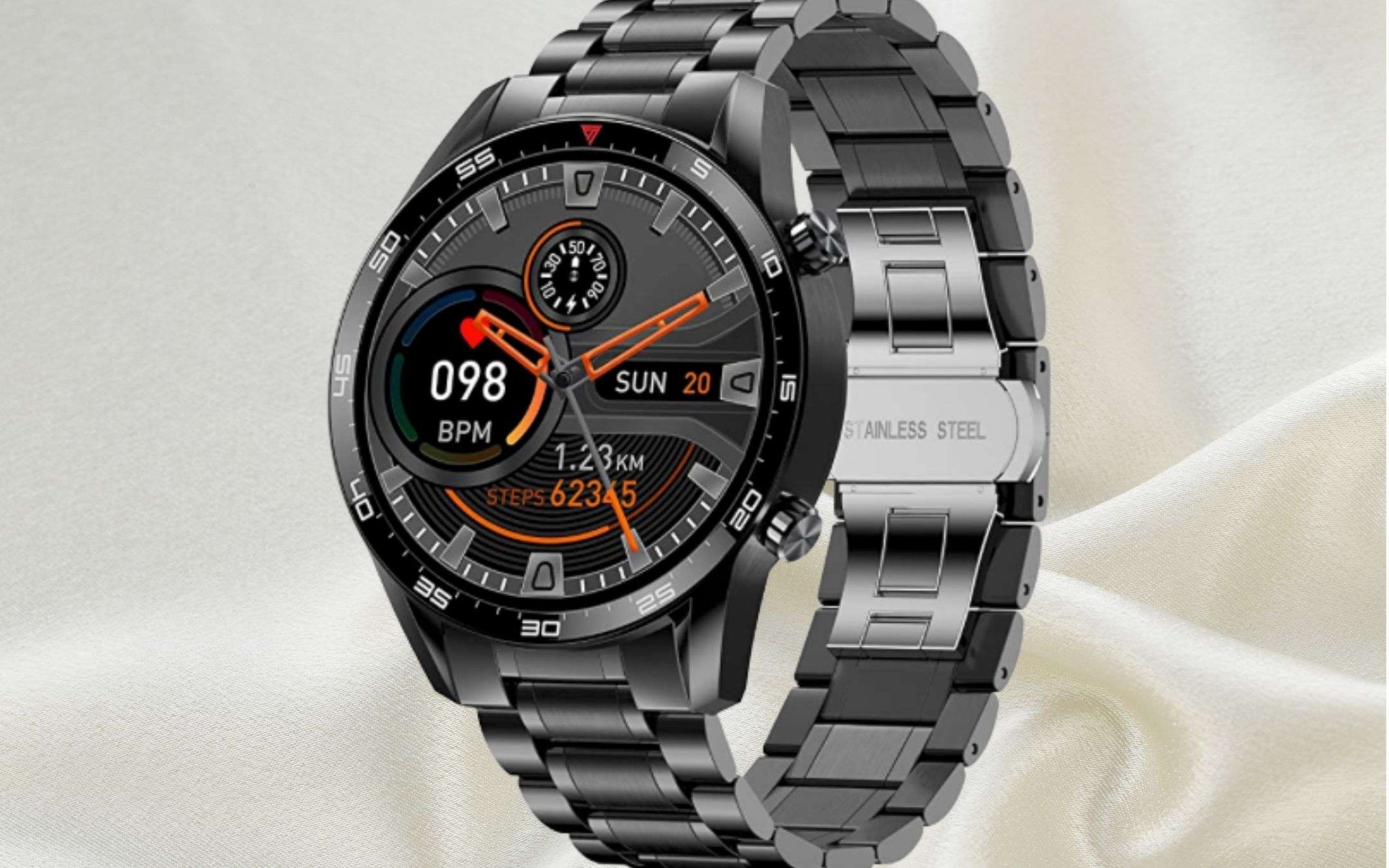 Smartwatch in ACCIAIO: lusso al polso con 54€ (solo Amazon)