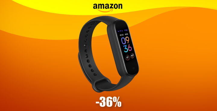Amazfit Band 5: ALEXA, saturimetro e tanto altro ad appena 28€ (-36%)
