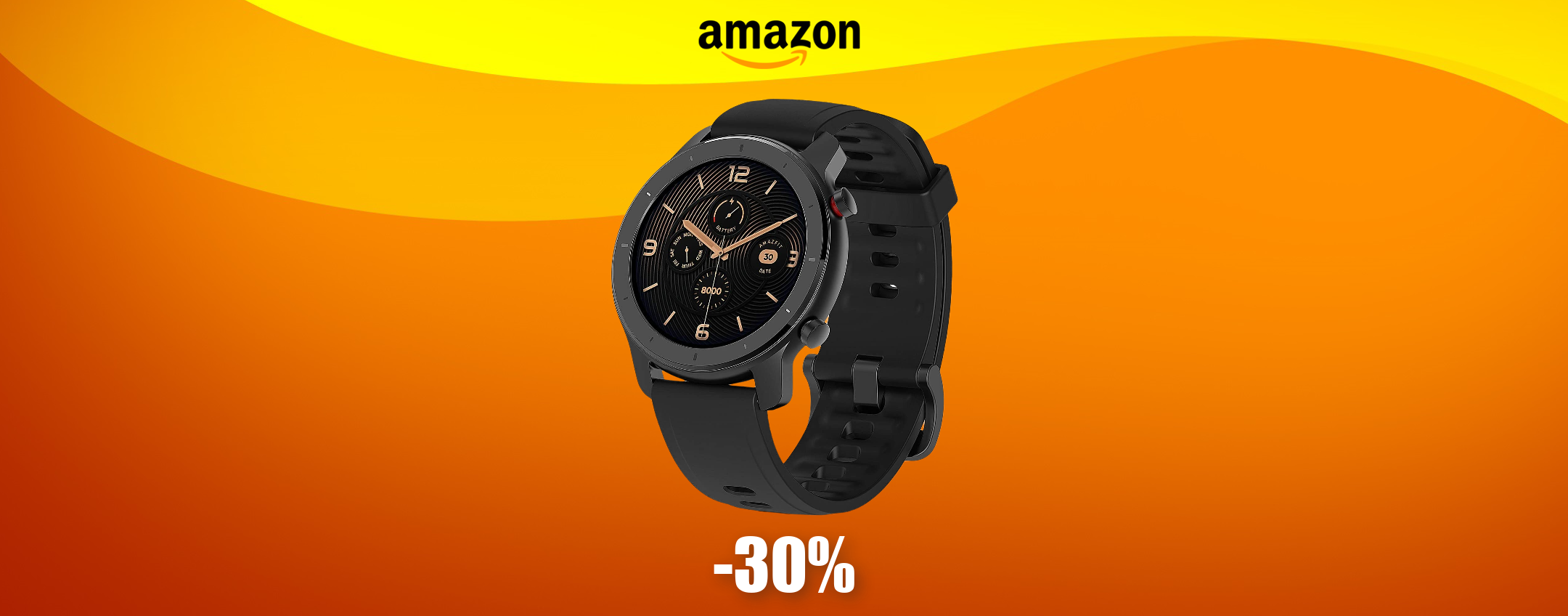 Amazfit GTR: smartwatch top di gamma in MEGA SCONTO (55€)