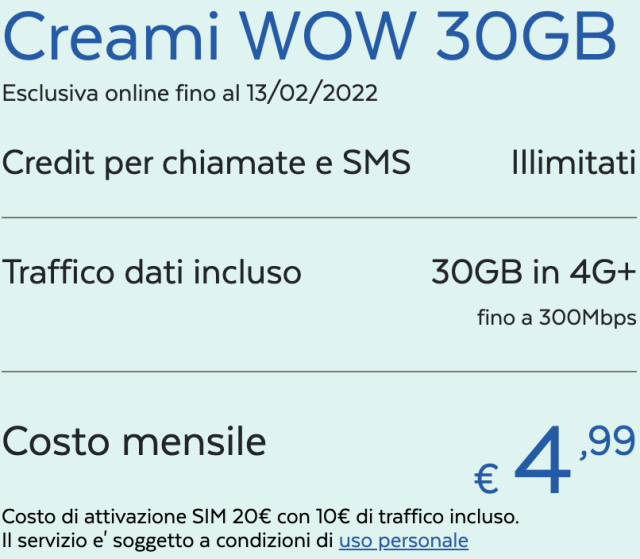 CreamiWOW 30GB