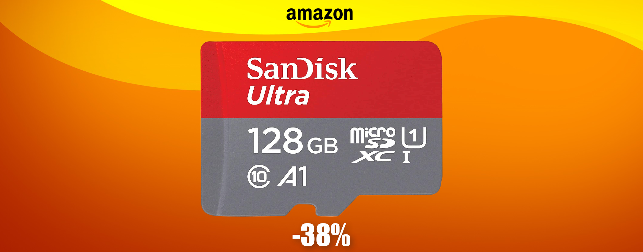MicroSD SanDisk 128GB VELOCISSIMA: per averla ti bastano 18€