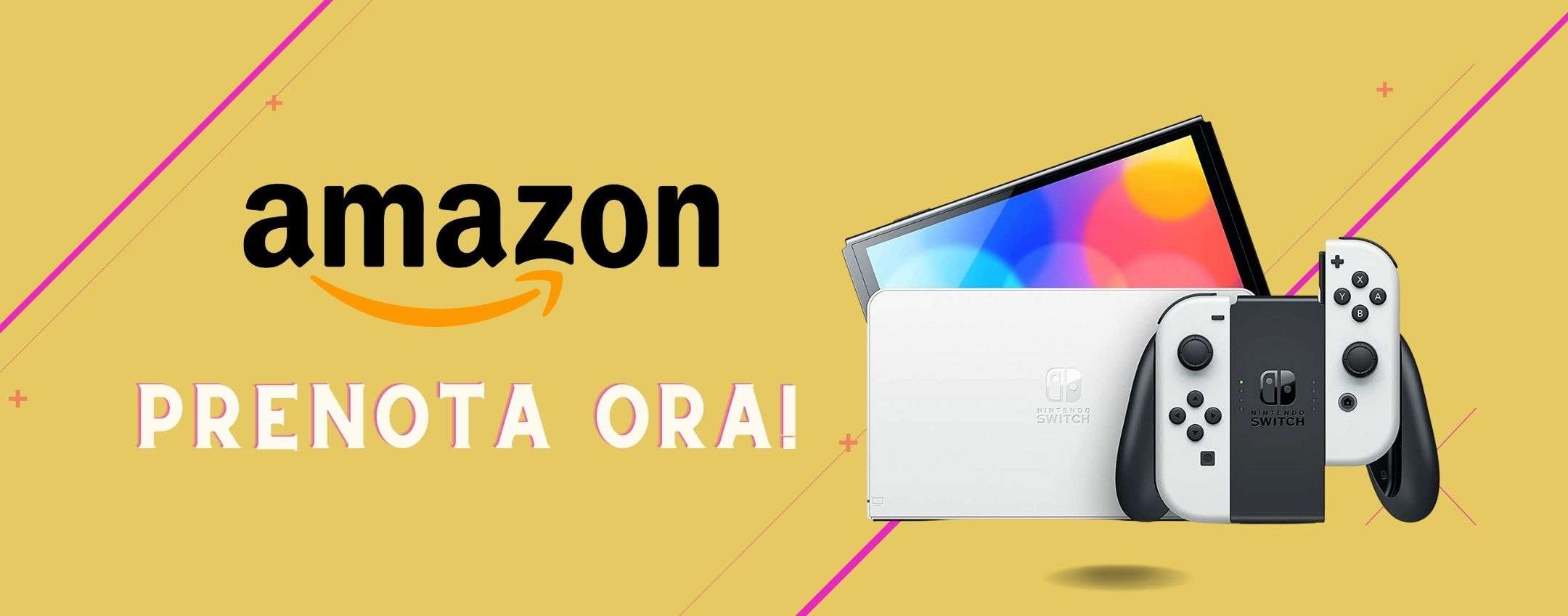 Nintendo Switch OLED finalmente disponibile su Amazon su prenotazione
