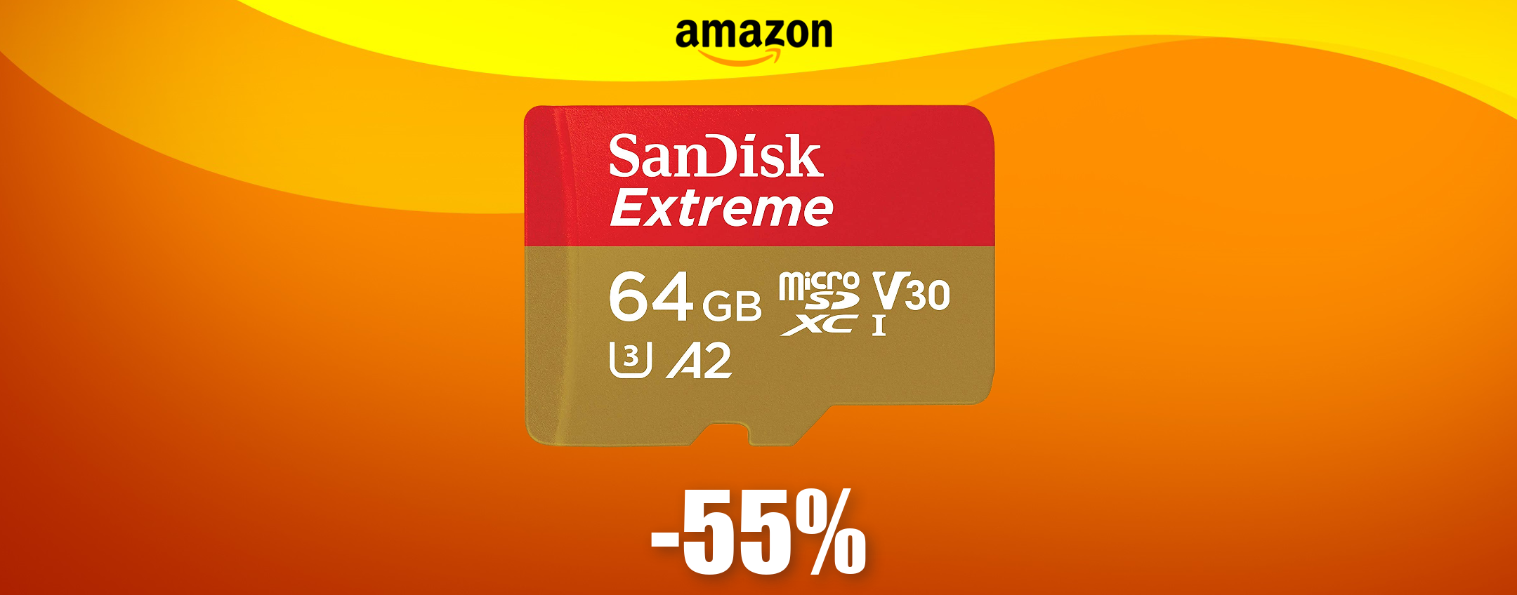 Offerta IMPERDIBILE: microSD Sandisk 64GB a solo 15€ (SCONTO 55%)