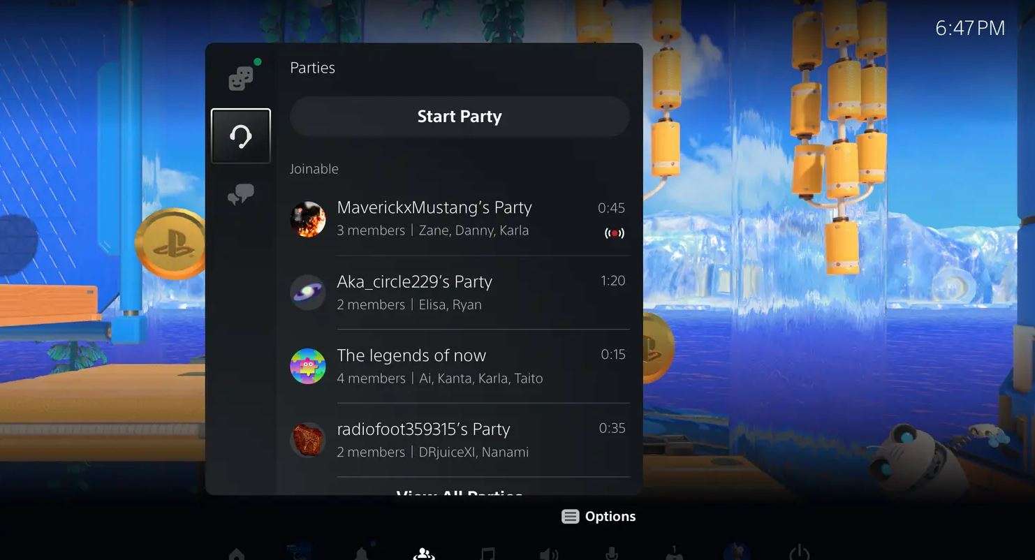 PS5 new party