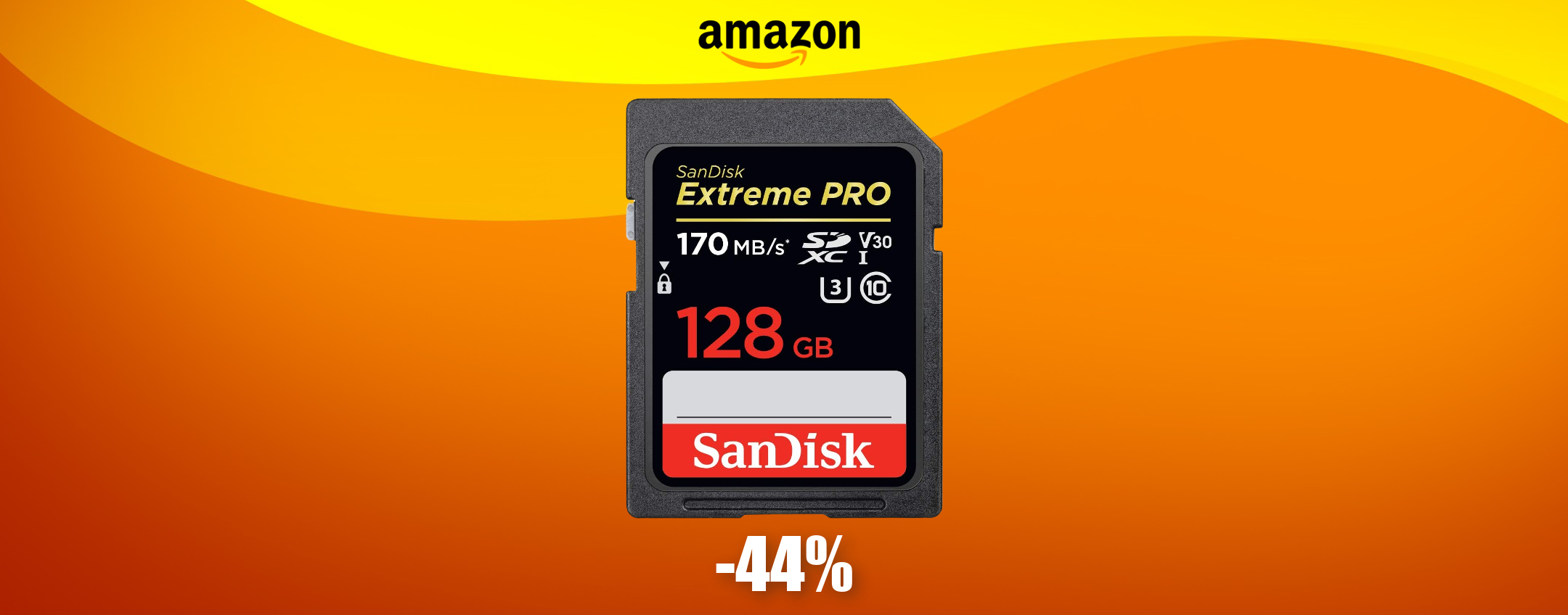 Scheda SD SanDisk 128GB a quasi METÀ PREZZO per pochi giorni (31€)