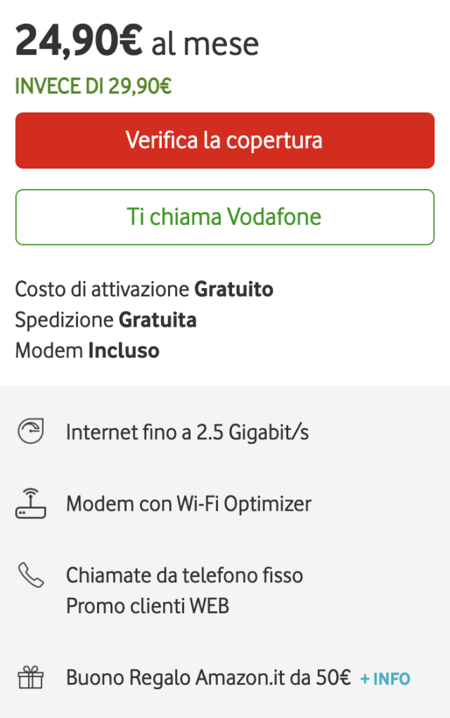 Vodafone Fibra Amazon
