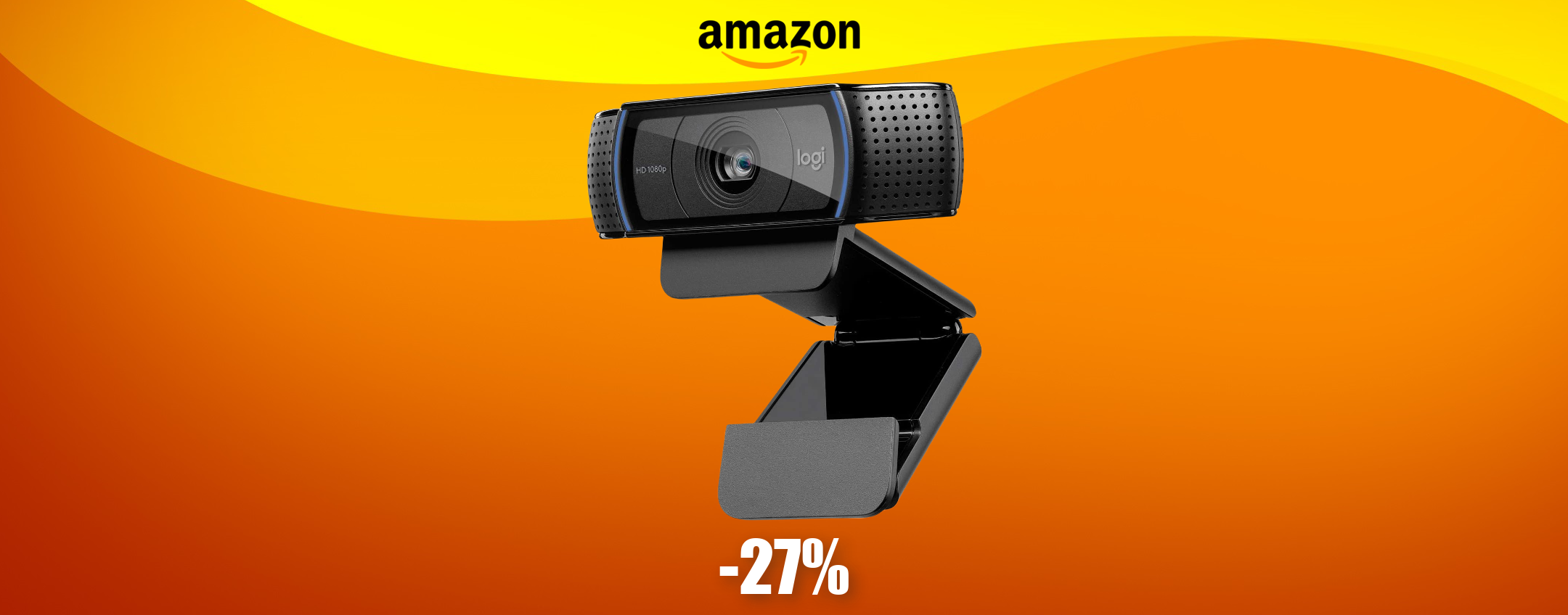 Webcam Logitech FullHD con 2 MICROFONI e Wi-Fi: poche unità (-28€)