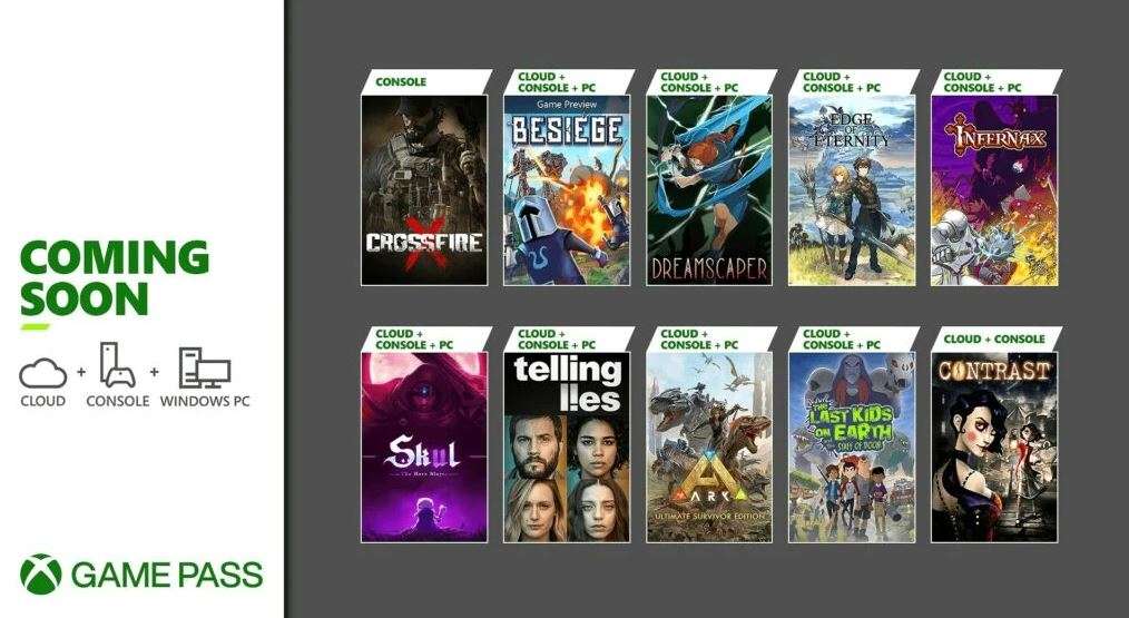 Xbox Game Pass febbraio 2022