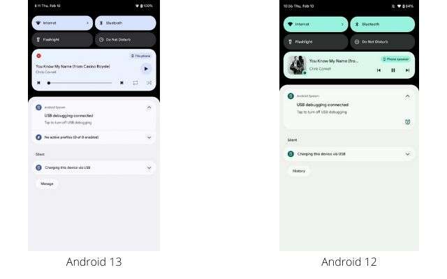 android 13 dp 1 widget audio nuova ui