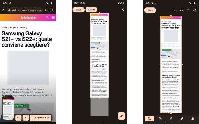 android screenshot lunghi