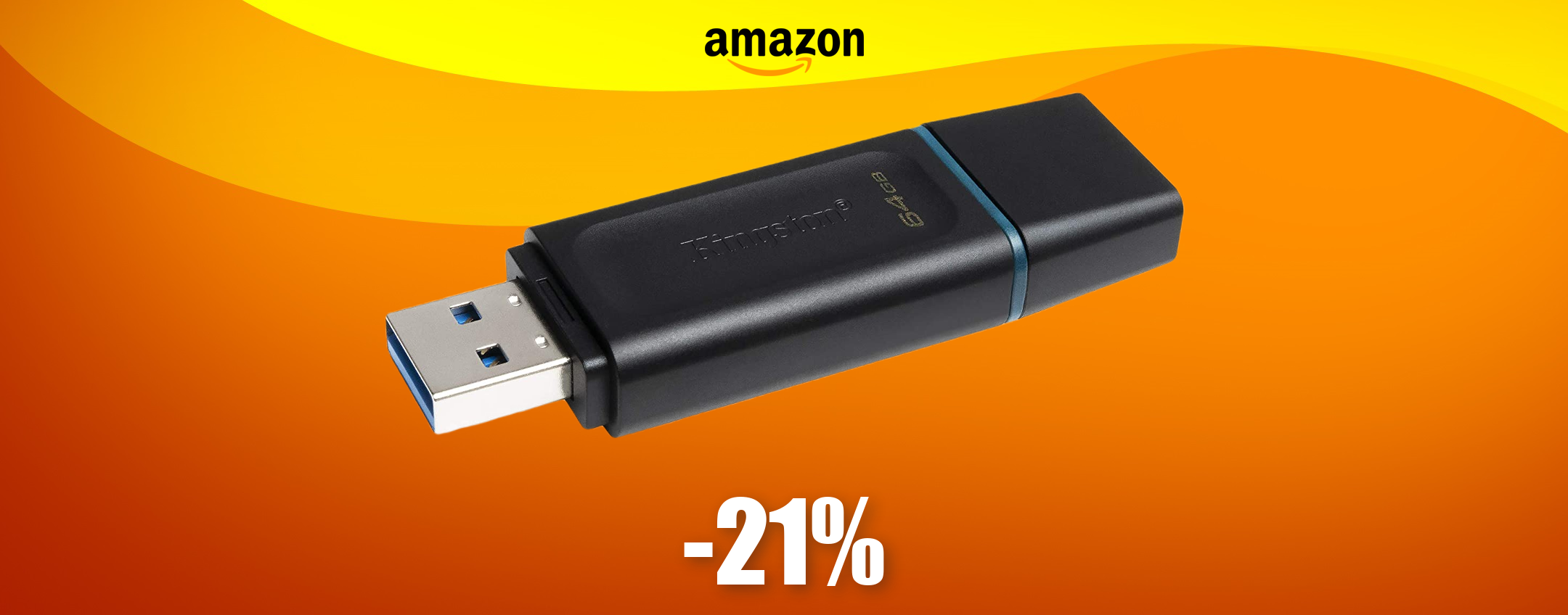 Chiavetta USB Kingston da 64GB, è SUPER VELOCE: tua con appena 7€ Chiavetta USB Kingston da 64GB, è SUPER VELOCE: tua con appena 7€