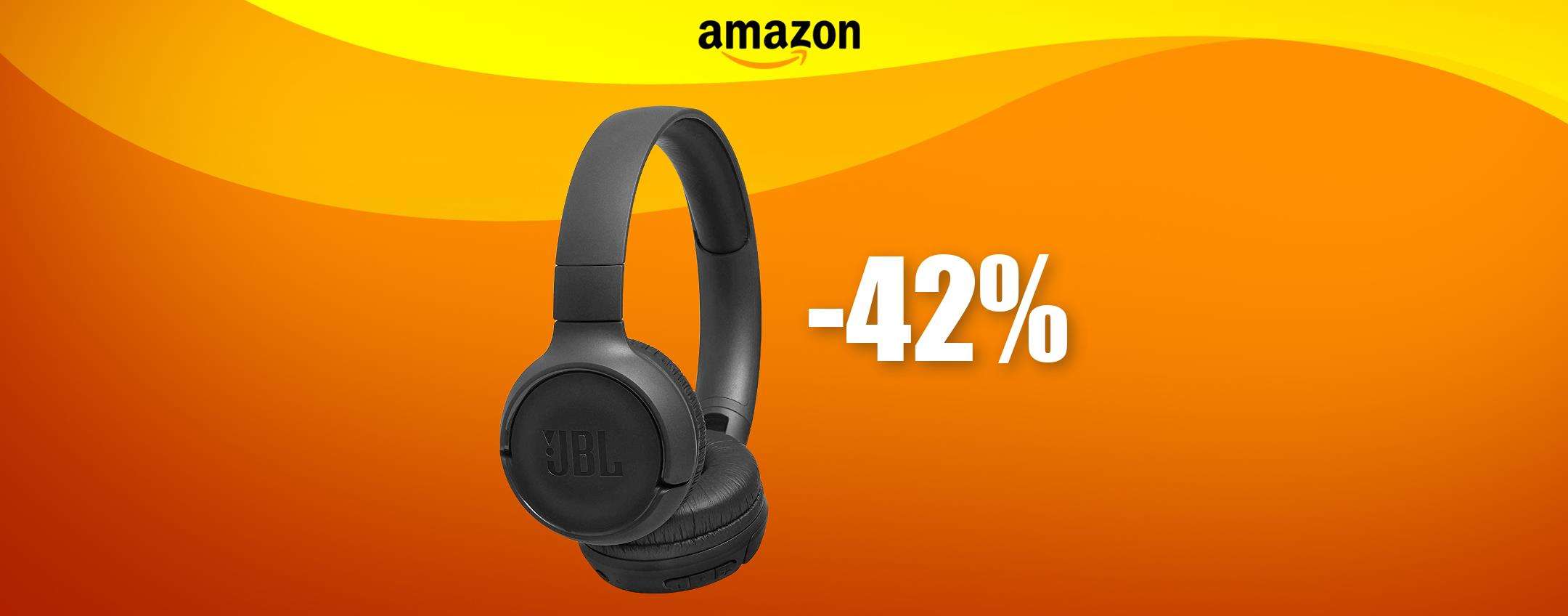 Cuffie Bluetooth JBL a quasi METÀ PREZZO: solo 28€, un ERRORE? Cuffie Bluetooth JBL a quasi METÀ PREZZO: solo 28€, un ERRORE?