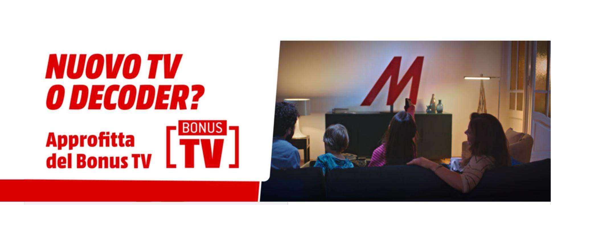 MediaWorld: acquista online e approfitta del Bonus TV