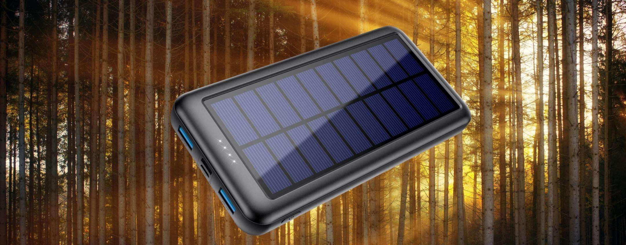 Questo è il powerbank che ti meriti: 6 giorni di carica grazie al SOLE Questo è il powerbank che ti meriti: 6 giorni di carica grazie al SOLE