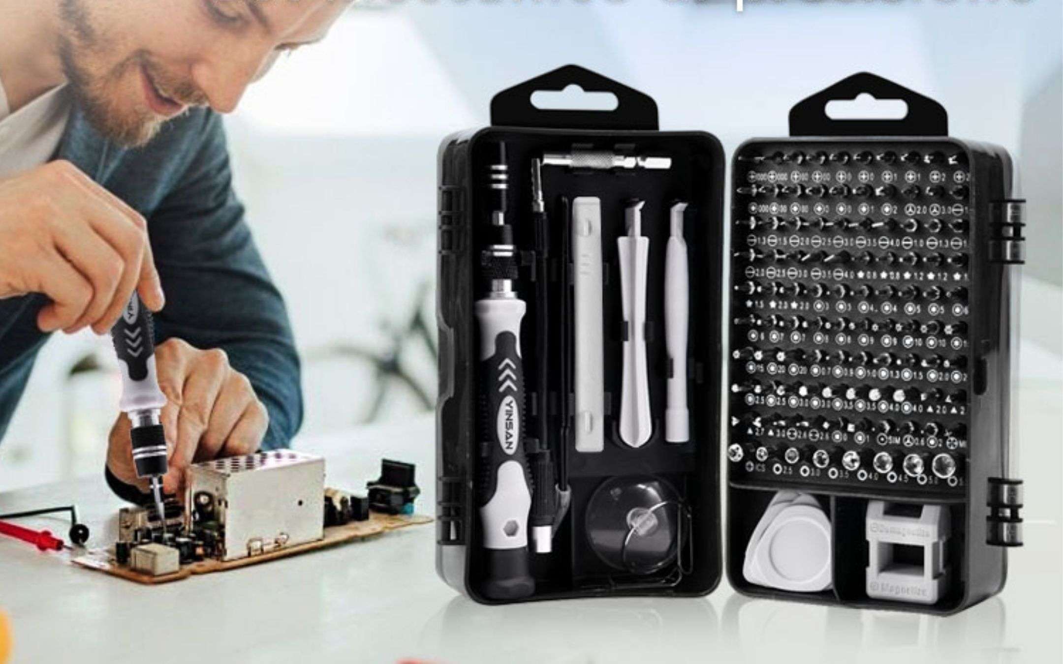 Cacciavite 120 in 1 con custodia: a 18€ è da prendere al volo Cacciavite 120 in 1 con custodia: a 18€ è da prendere al volo