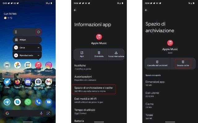 svuotare cache smartphone android