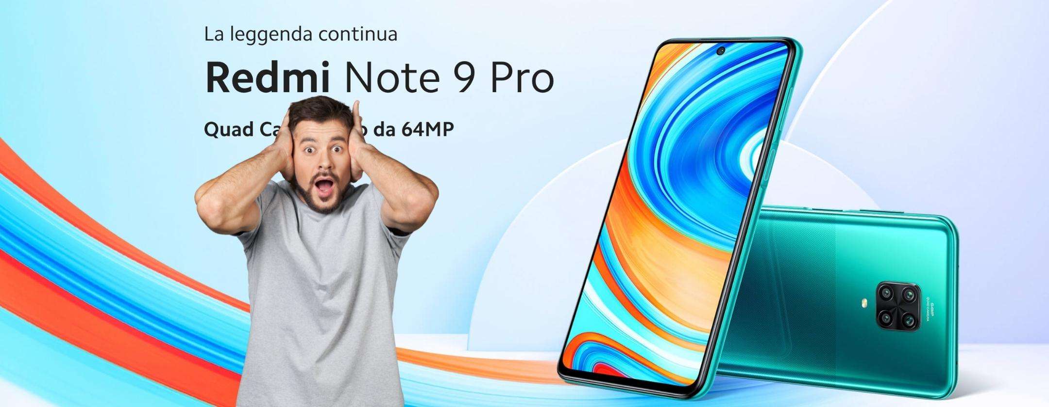 Xiaomi Redmi Note 9 Pro scontato di 110 euro: grazie Winter Sale!