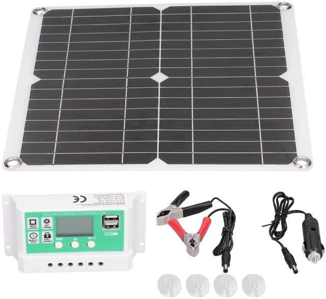 Pannello solare: kit COMPLETO 40W con 2 porte USB a 39€, prezzaccio