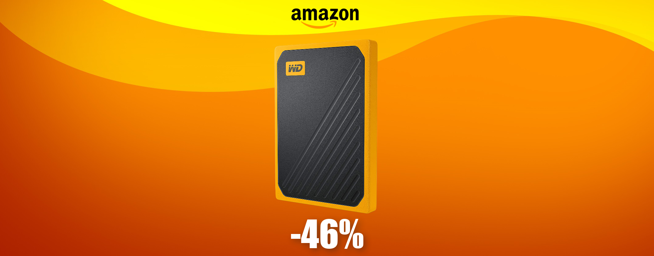 SSD esterno 500GB Western Digital: mai un prezzo così basso (-46%)