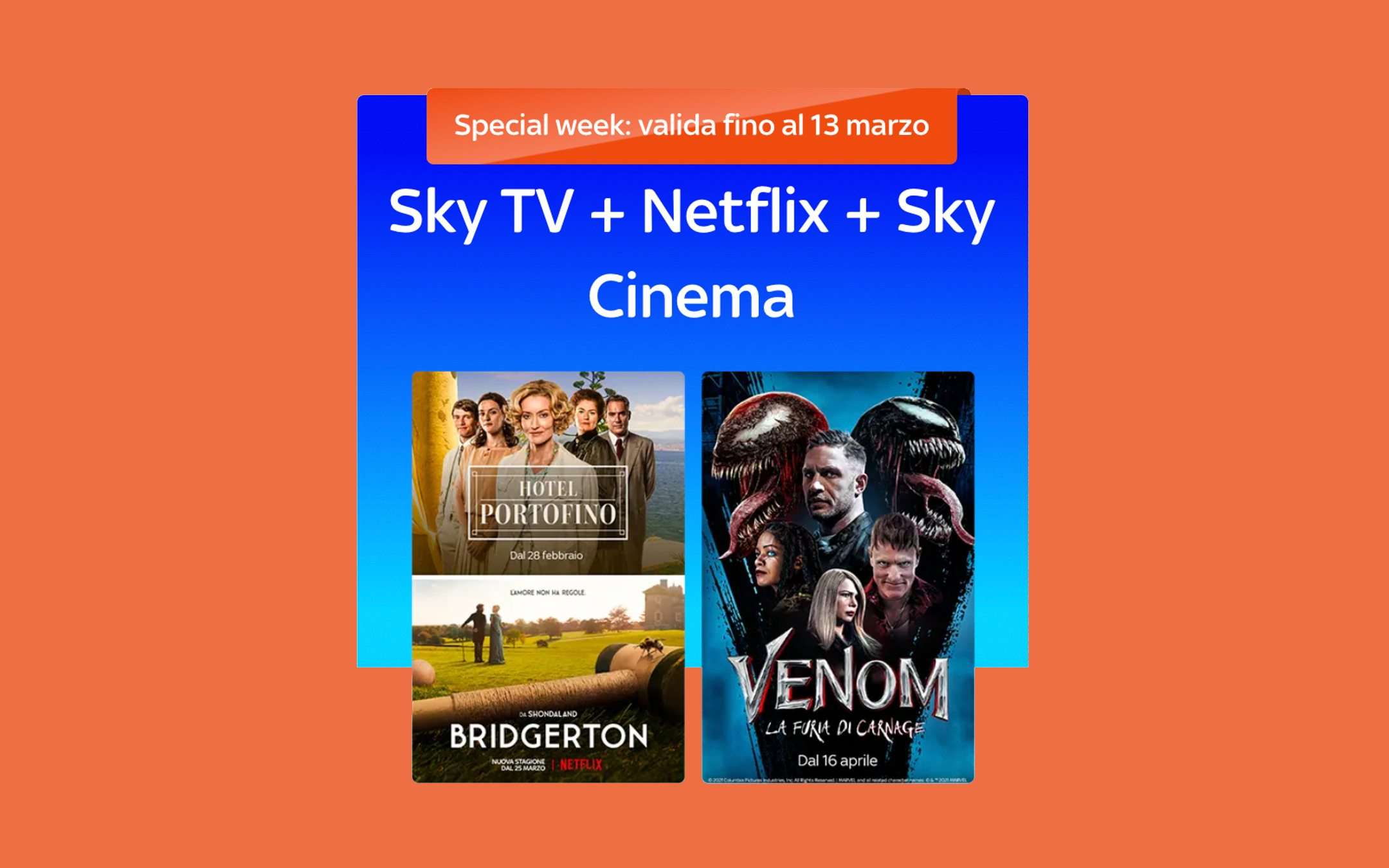 Sky TV, Netflix e Cinema a 19,90€ per POCHI giorni