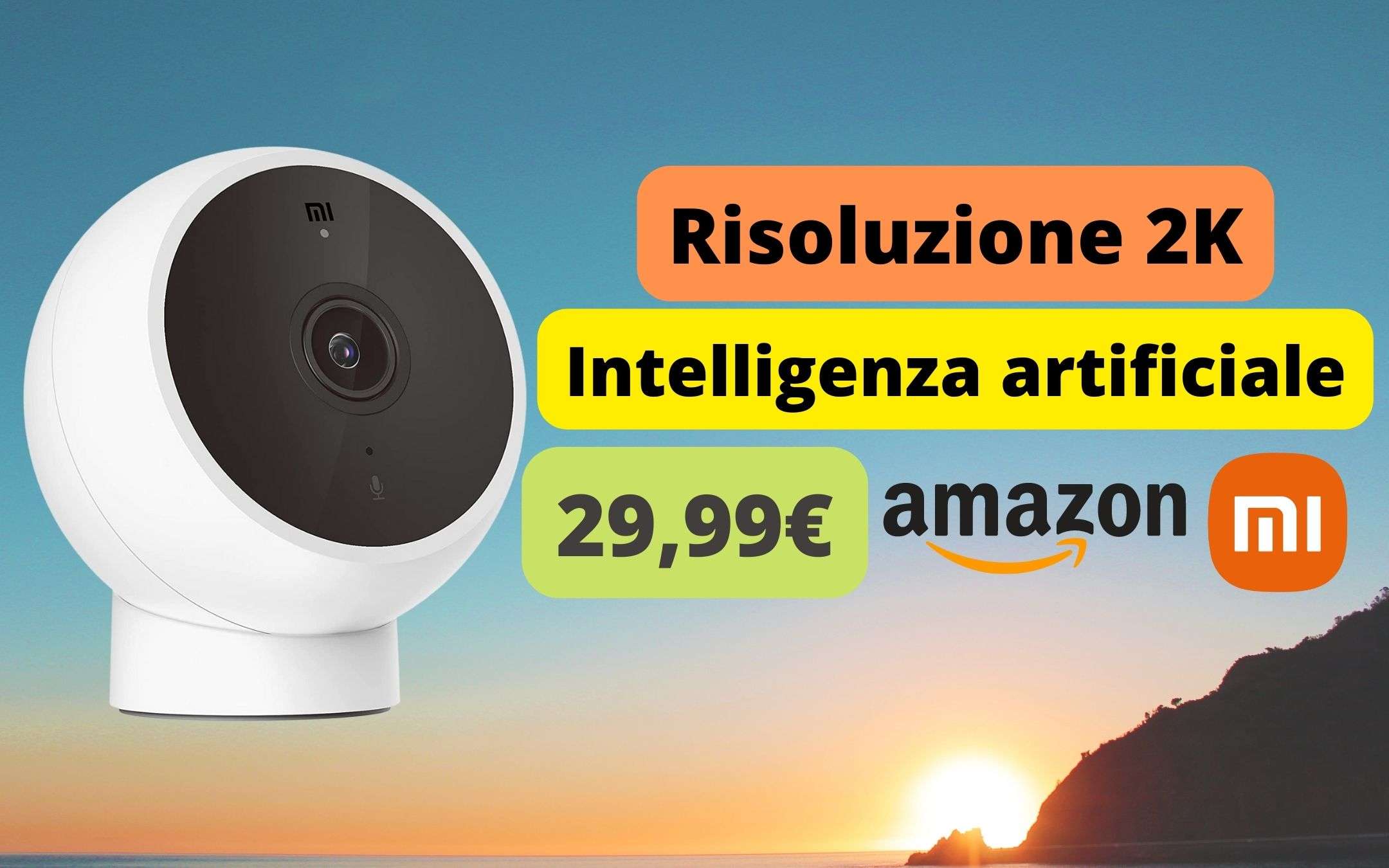 Xiaomi: camera di sicurezza 2K con intelligenza artificiale a 29€ Xiaomi: camera di sicurezza 2K con intelligenza artificiale a 29€