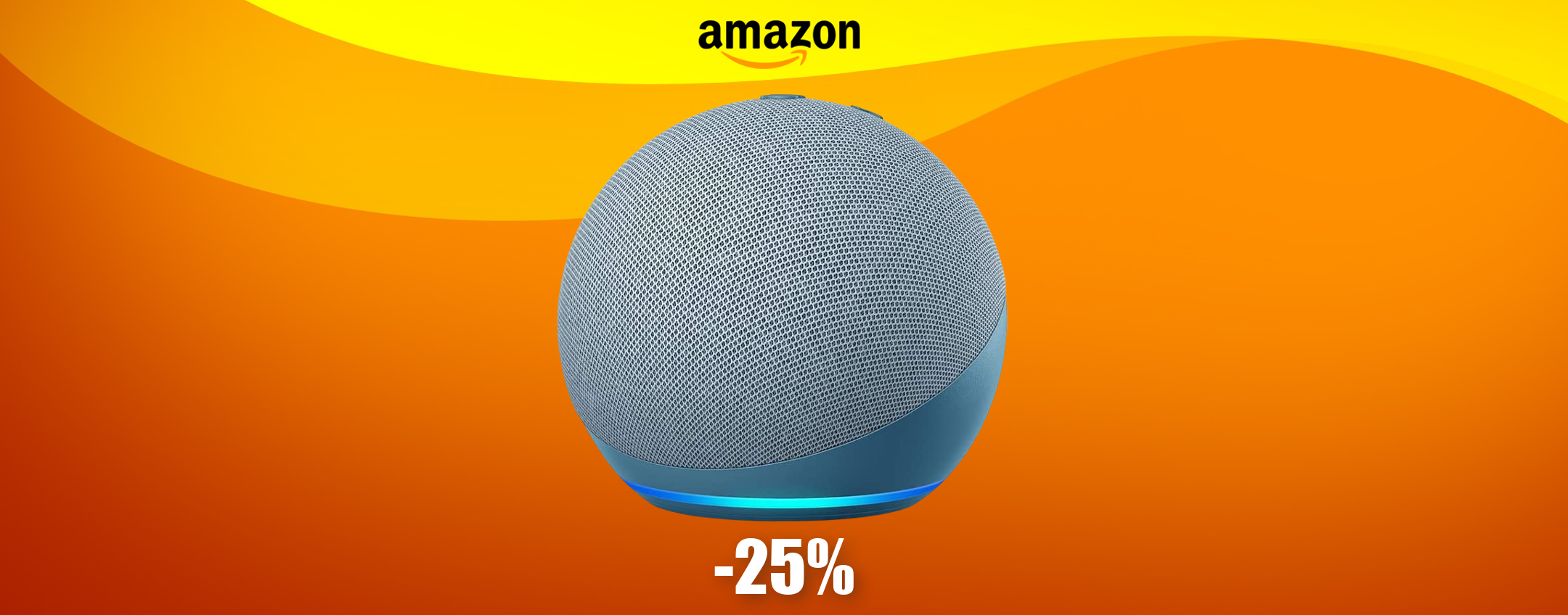 Amazon Echo Dot 4 con Alexa: tu chiedi, lui esegue (SCONTO 25%)