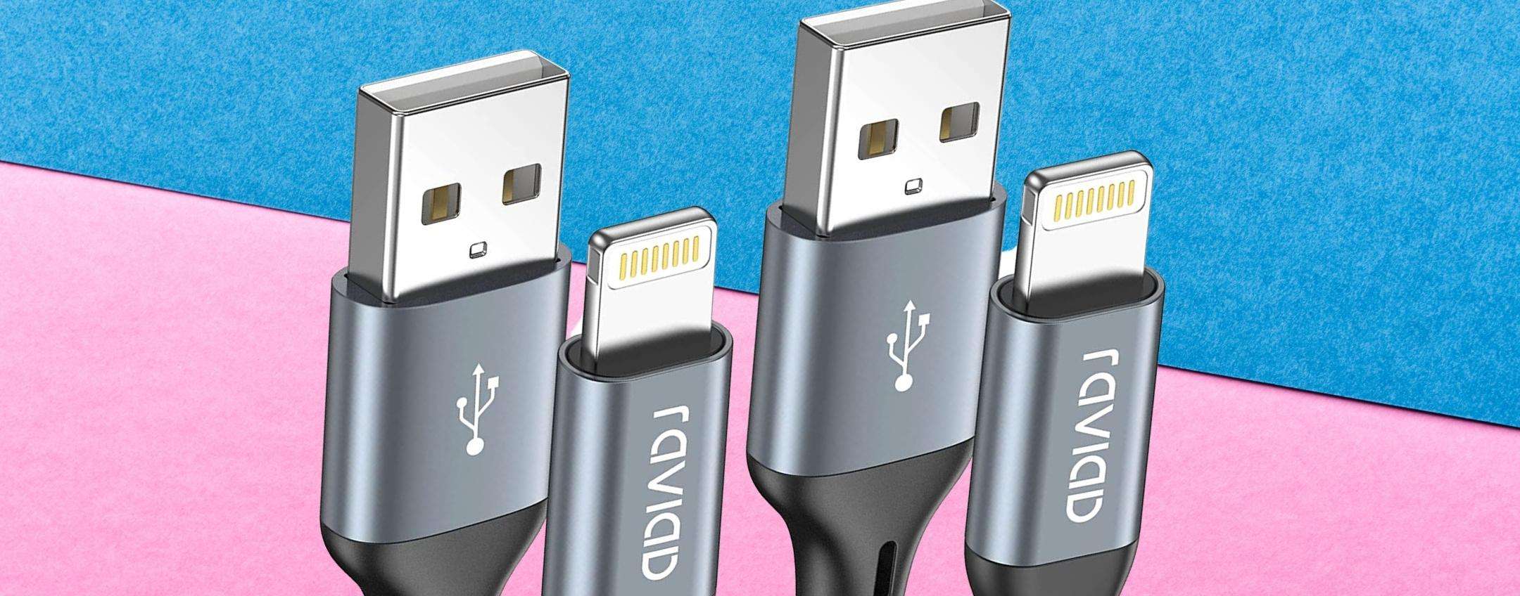 Cavo per iPhone: ne acquisti uno, il secondo è in REGALO (6€) Cavo per iPhone: ne acquisti uno, il secondo è in REGALO (6€)