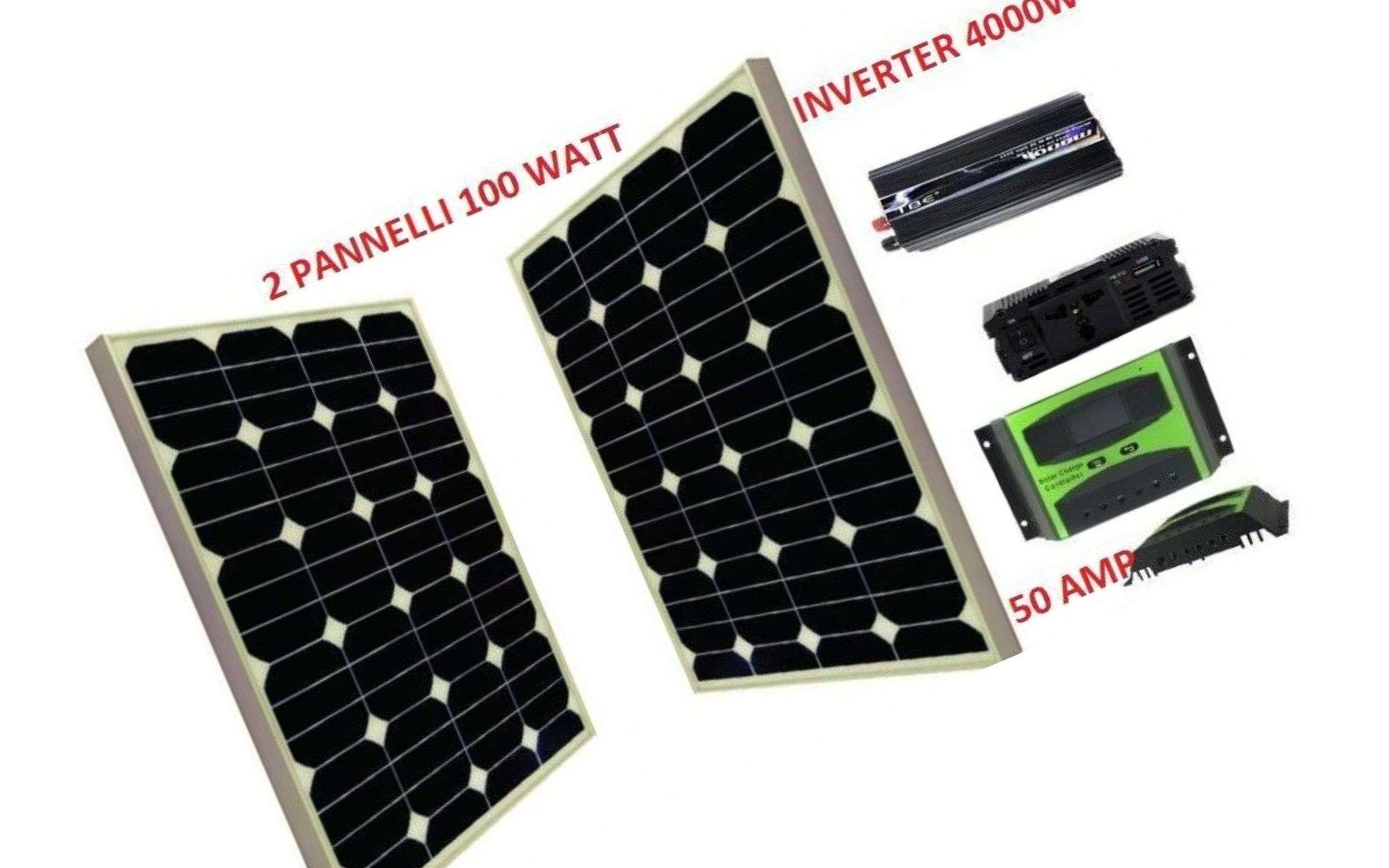 Impianto fotovoltaico 2KW con inverter 4000W: prezzo PAZZESCO Impianto fotovoltaico 2KW con inverter 4000W: prezzo PAZZESCO