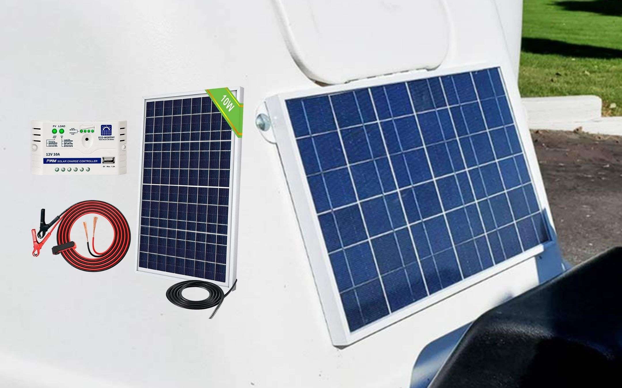 Kit fotovoltaico con pannello, regolatore e porta USB: 40€ su Amazon