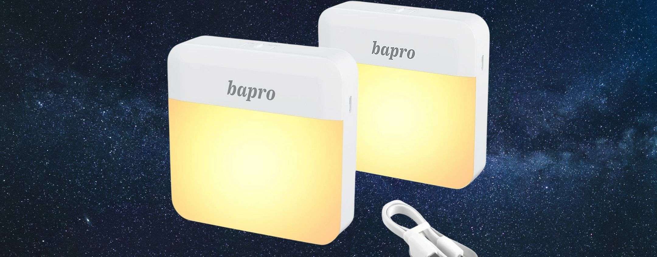 Luci notturne con rilevazione di movimento: prezzo regalo su Amazon Luci notturne con rilevazione di movimento: prezzo regalo su Amazon