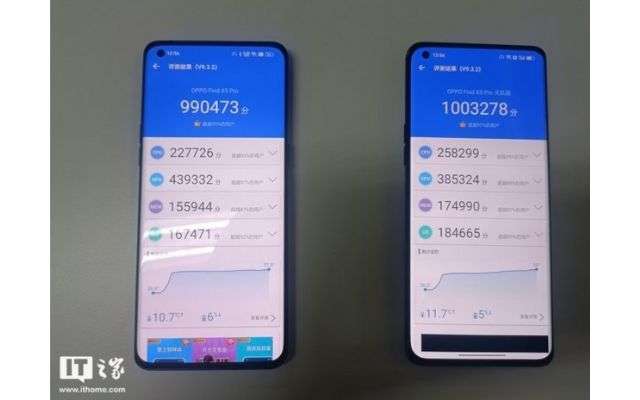 oppo find x5 pro mediatek dimensity 9000 qualcomm snapdragon 8 gen 1 benchmark