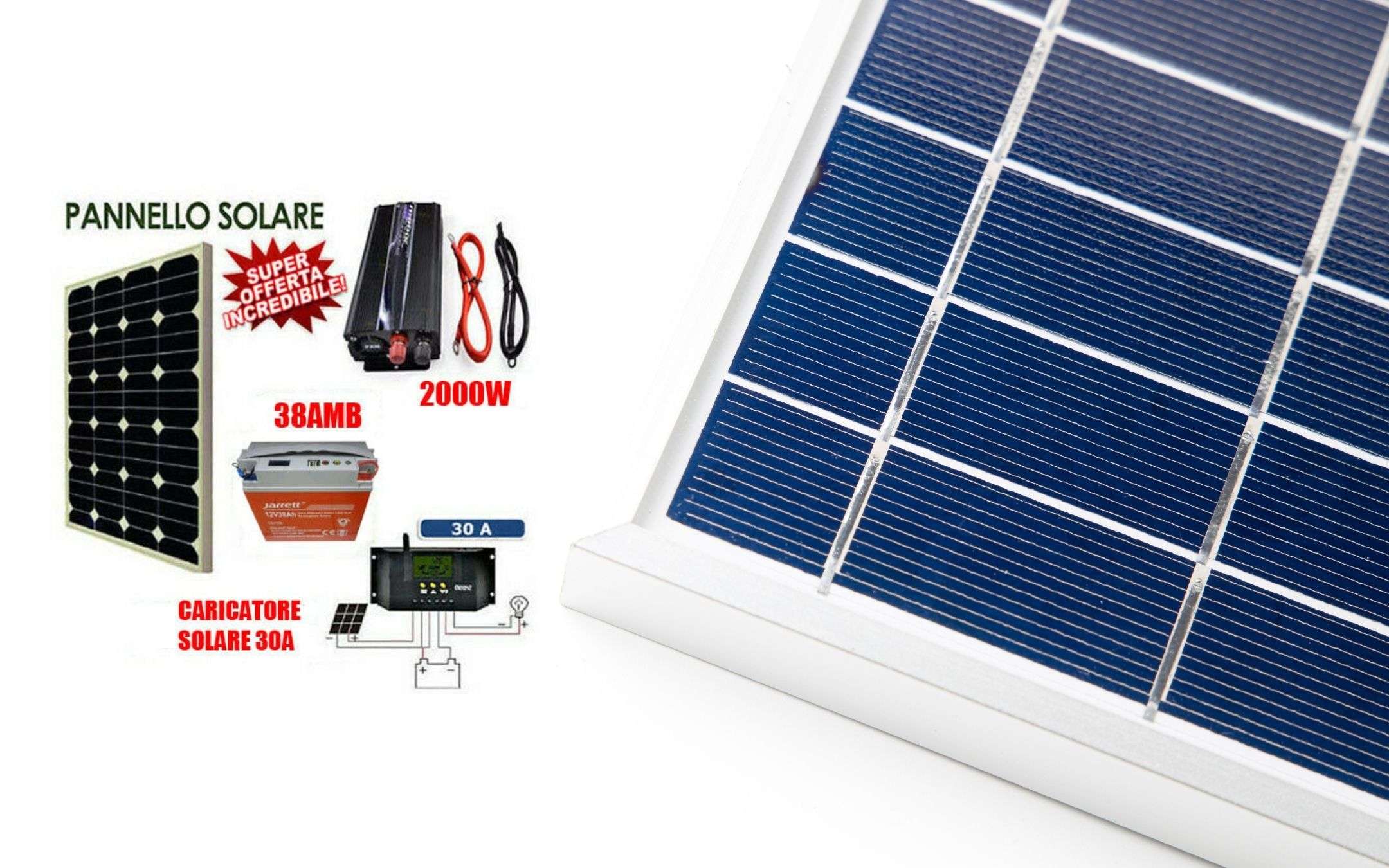 Kit Fotovoltaico 1KW inverter, regolatore e batteria a 149€, ASSURDO Kit Fotovoltaico 1KW inverter, regolatore e batteria a 149€, ASSURDO