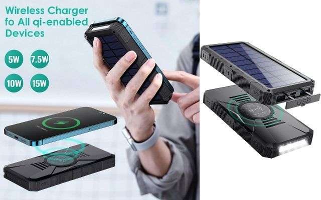 powerbank solare offerta amazon