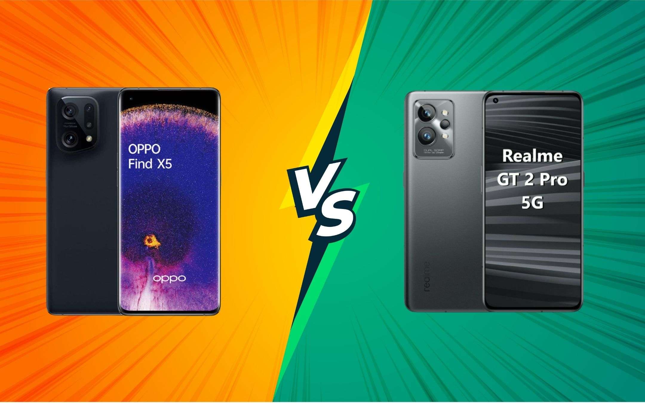 Realme GT 2 Pro vs OPPO Find X5: quale comprare