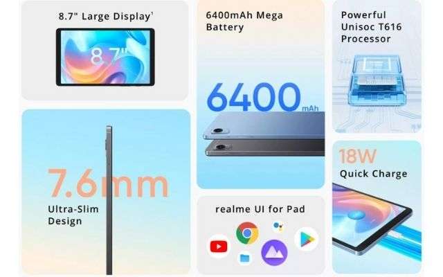 realme pad mini specifiche rivenditore