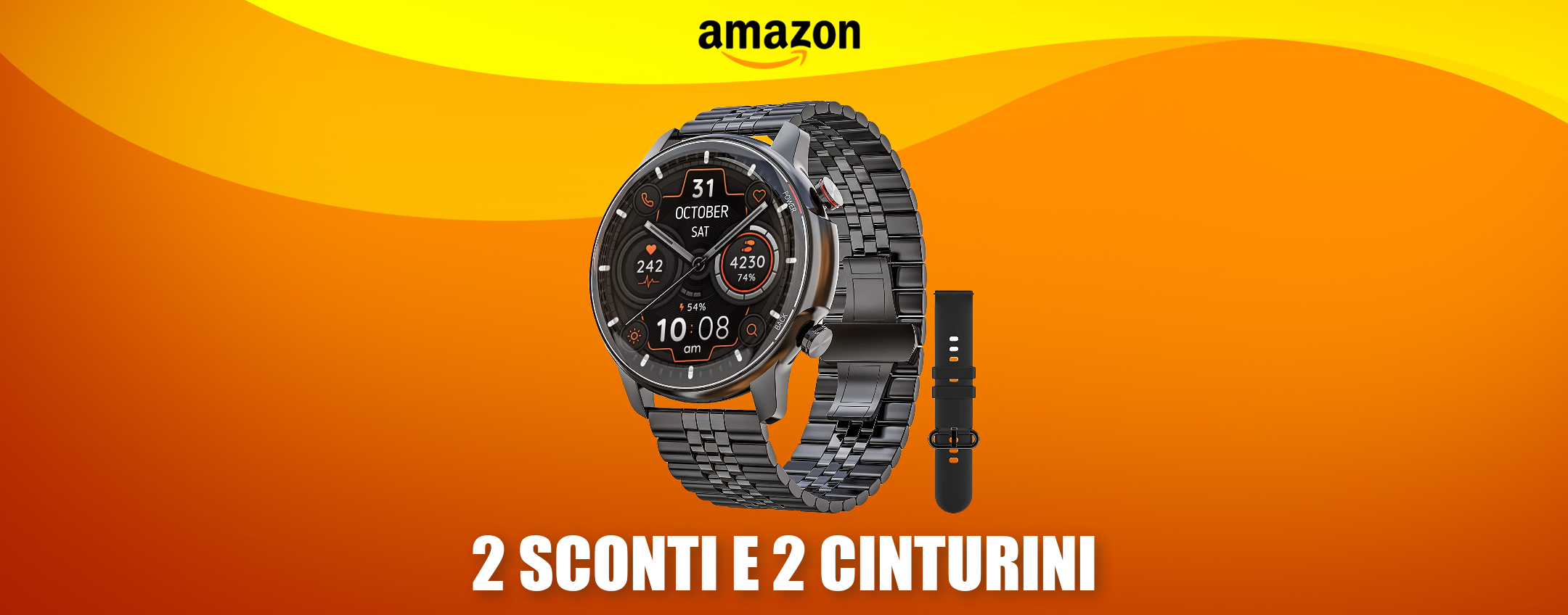 Smartwatch di LUSSO a 56€? Puoi averlo grazie a un doppio sconto Smartwatch di LUSSO a 56€? Puoi averlo grazie a un doppio sconto