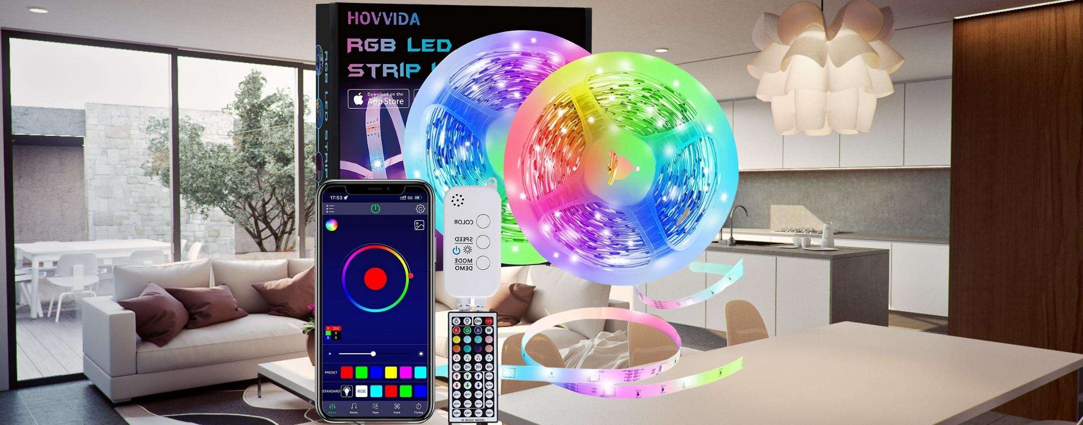 A questo prezzo su Amazon, la striscia LED da 15 metri è un regalo A questo prezzo su Amazon, la striscia LED da 15 metri è un regalo
