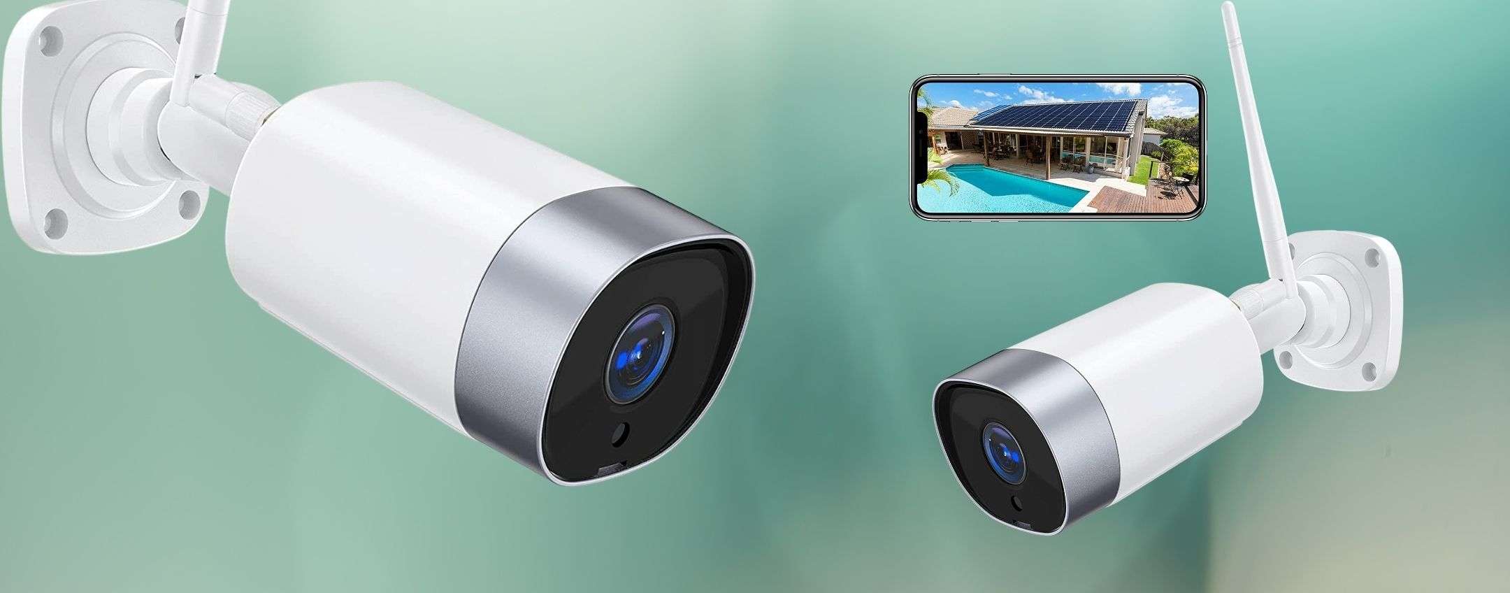 Telecamera WiFi esterno: economica, la casa è in sicurezza con 31€ Telecamera WiFi esterno: economica, la casa è in sicurezza con 31€